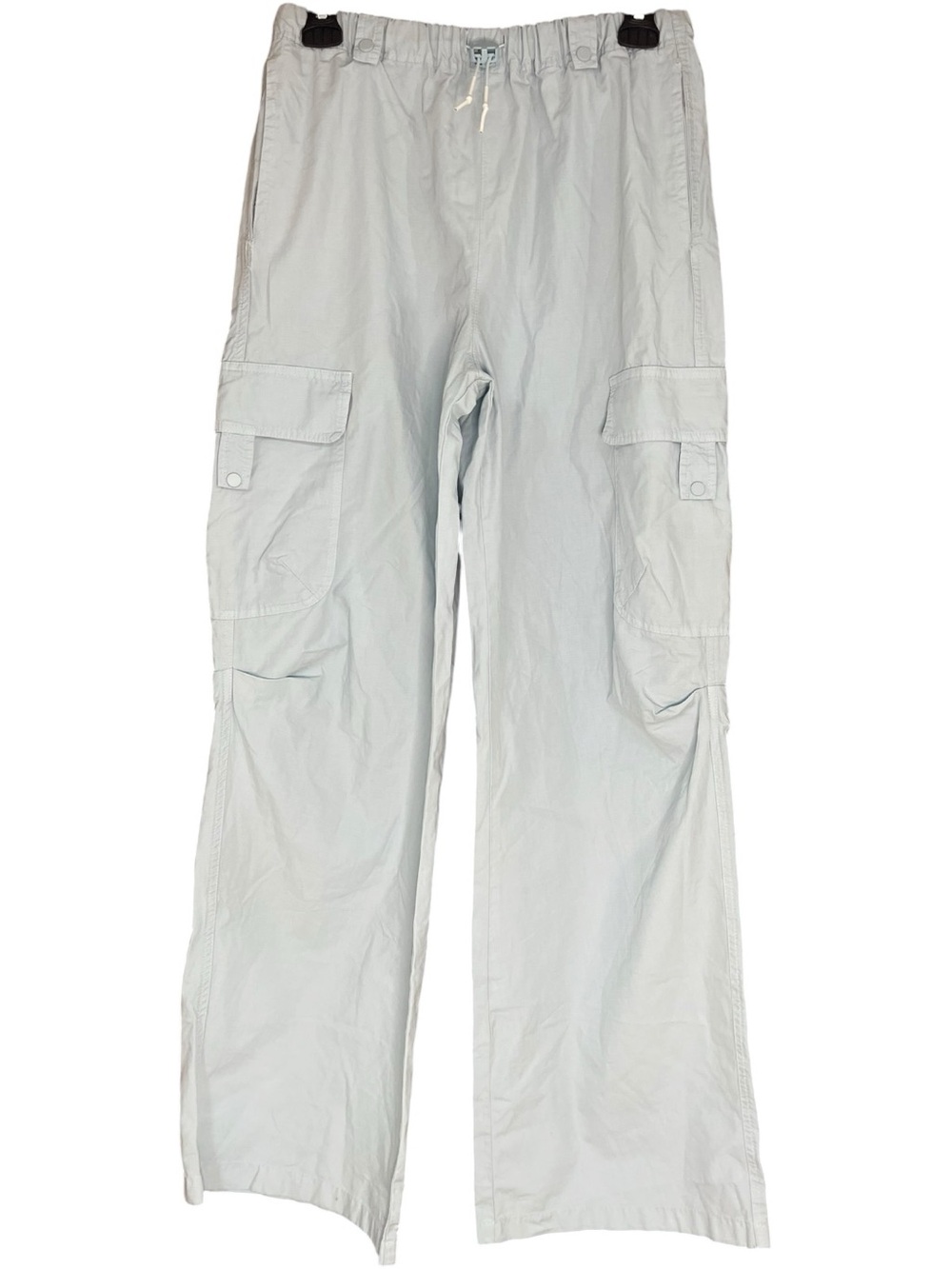 Zara Wide Leg Cargo Pants Trousers Sky Blue